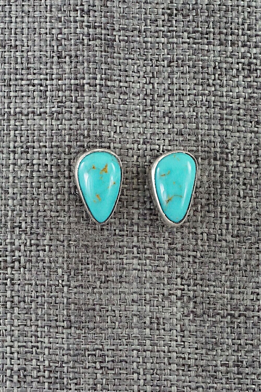 Turquoise & Sterling Silver Earrings - Marco Begaye