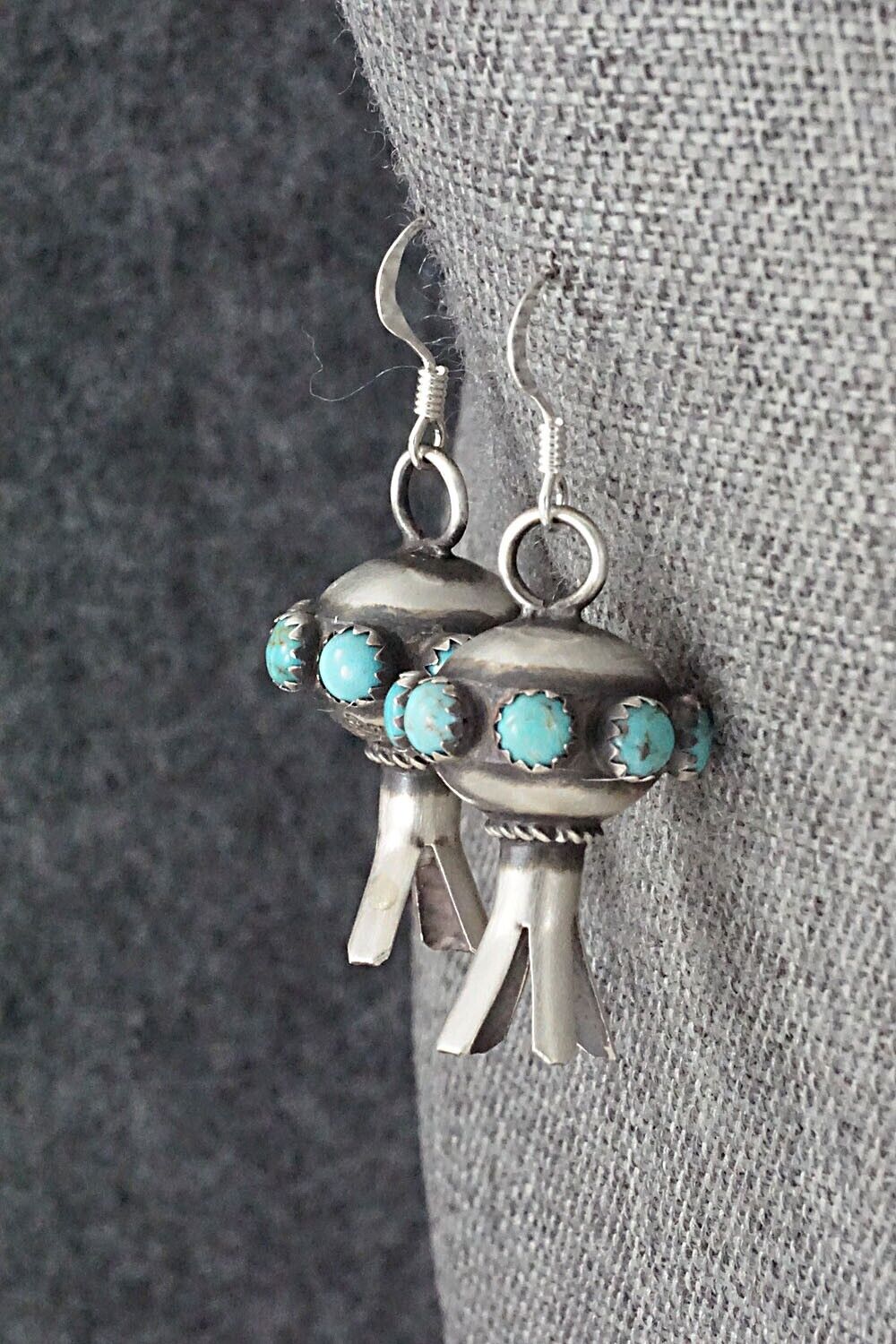 Turquoise & Sterling Silver Earrings - Monica Smith