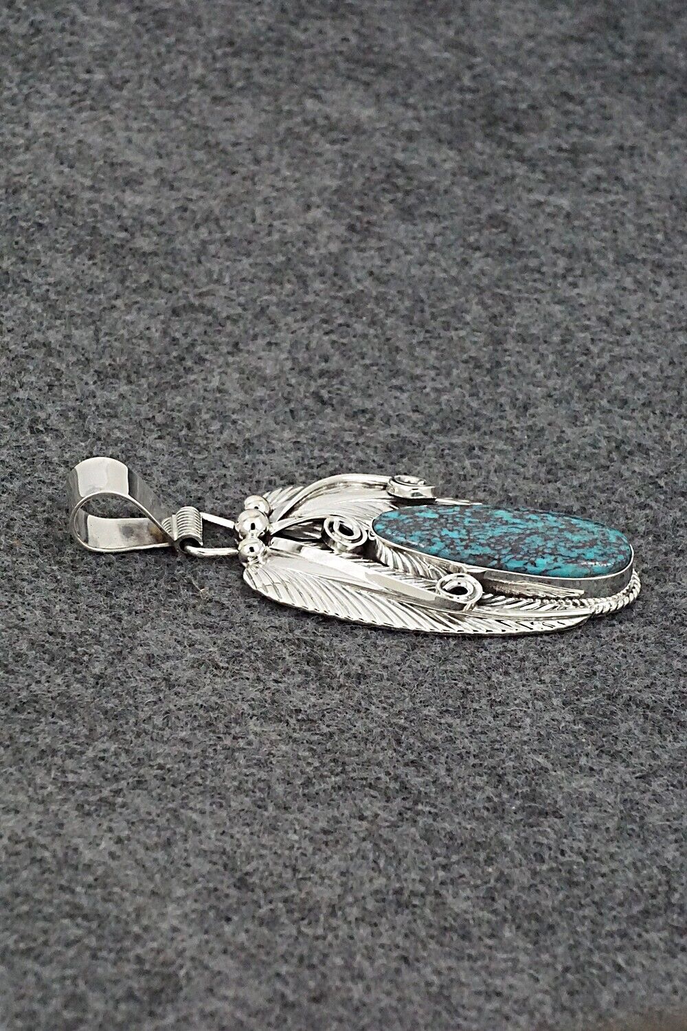 Turquoise & Sterling Silver Pendant - Davey Morgan