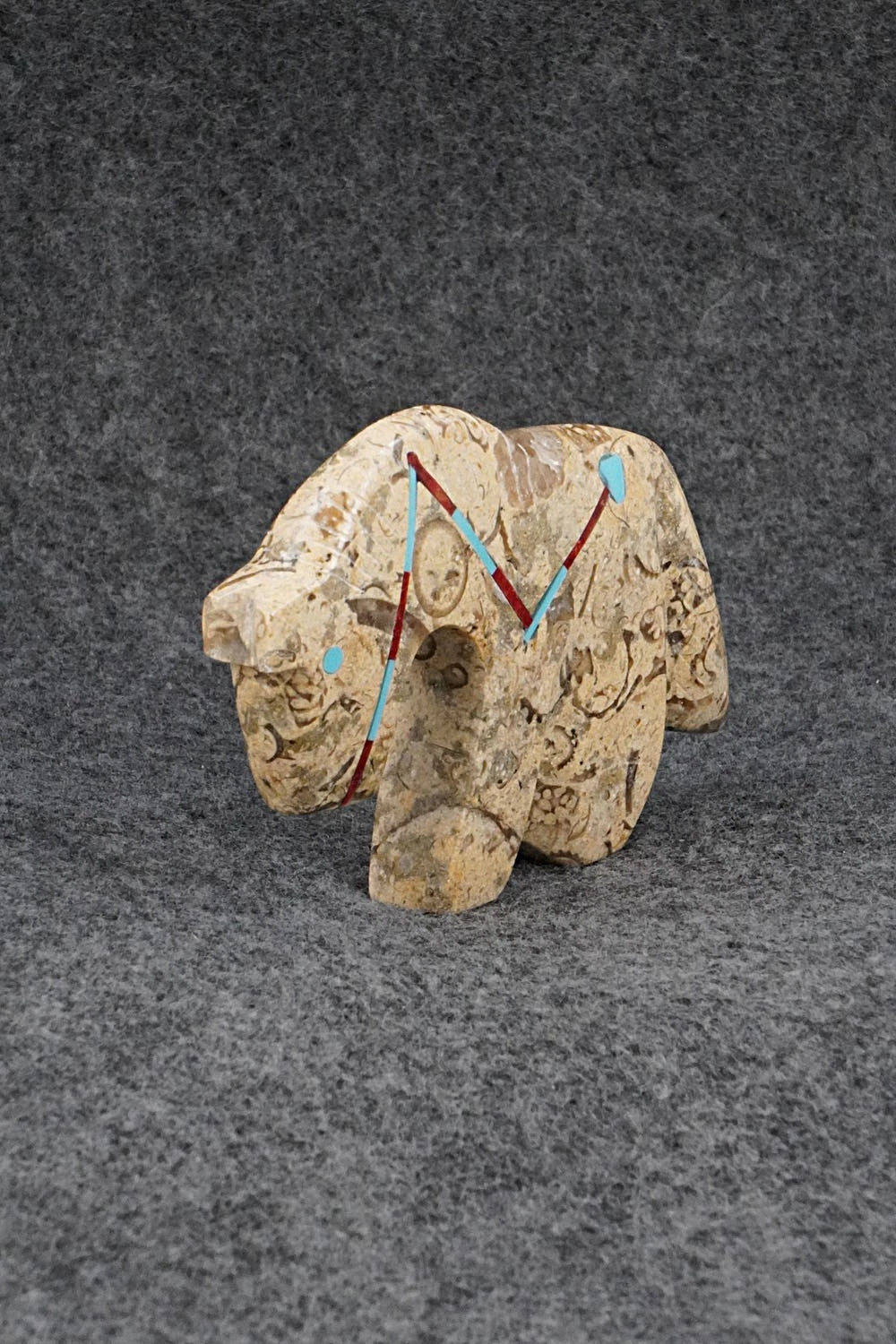 Horse Zuni Fetish Carving - Kenric Laiwakete