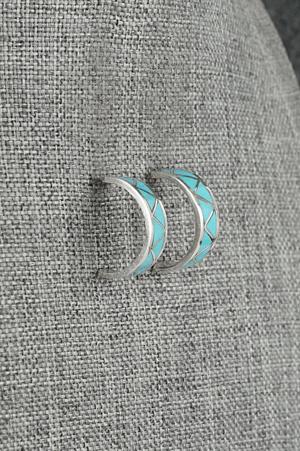 Turquoise & Sterling Silver Earrings - Claudine Haloo