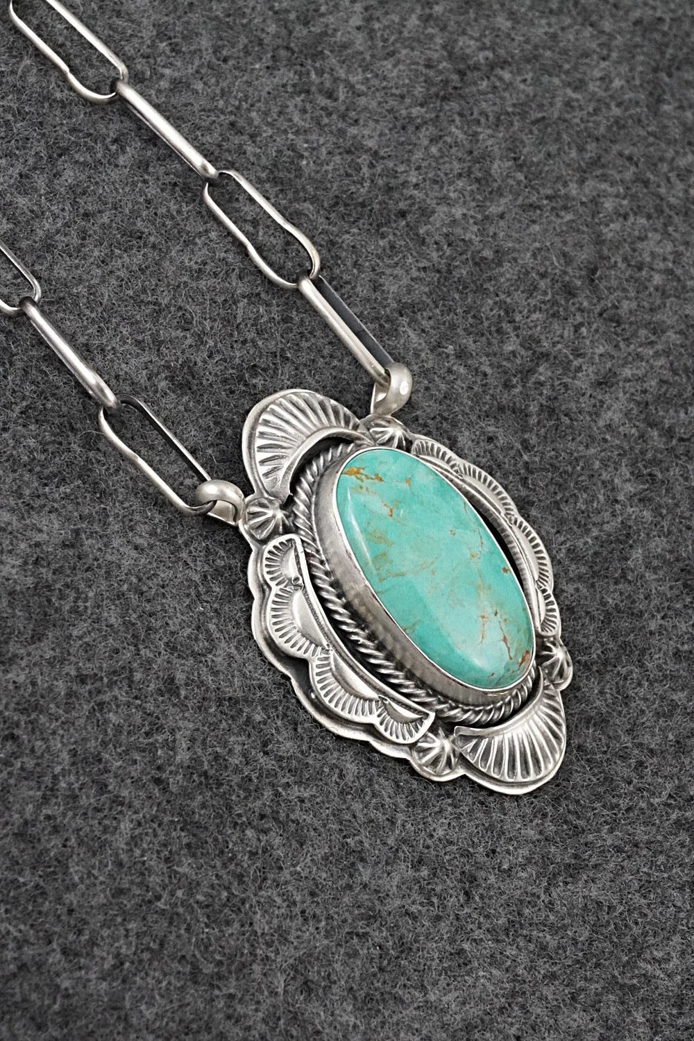 Turquoise & Sterling Silver Necklace - Randy Boyd