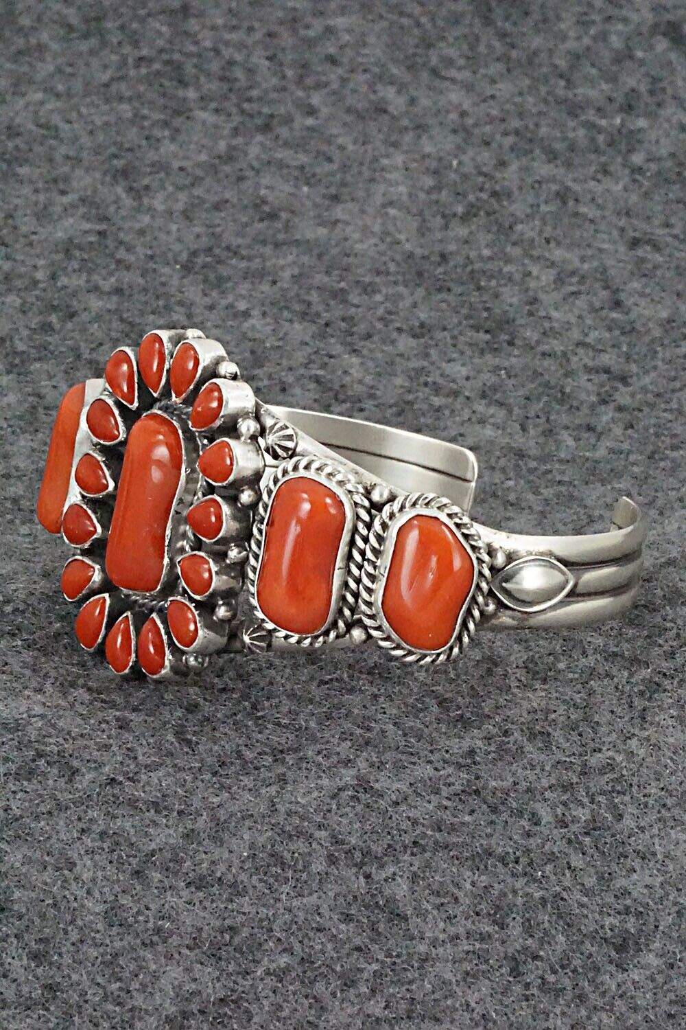 Coral & Sterling Silver Bracelet - Derrick Gordon