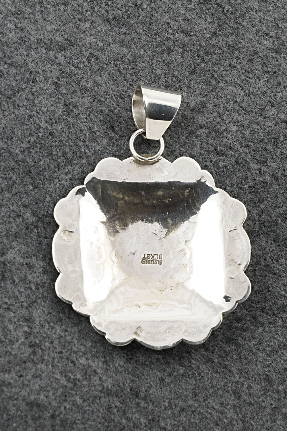 Turquoise & Sterling Silver Pendant - Arnold Blackgoat
