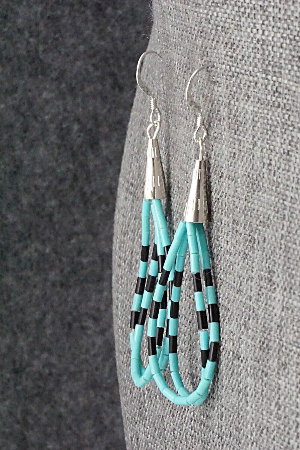 Turquoise & Sterling Silver Earrings - Ramona Bird