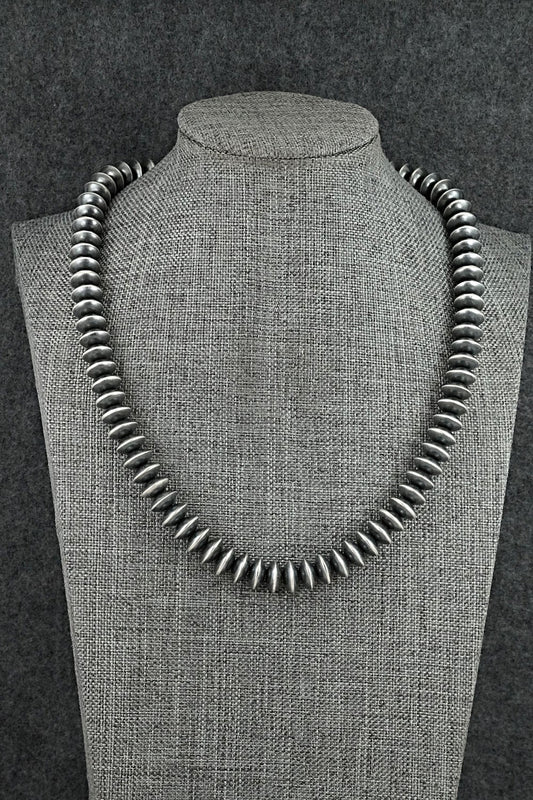 Sterling Silver Navajo Pearl Necklace 18" - Tonisha Haley