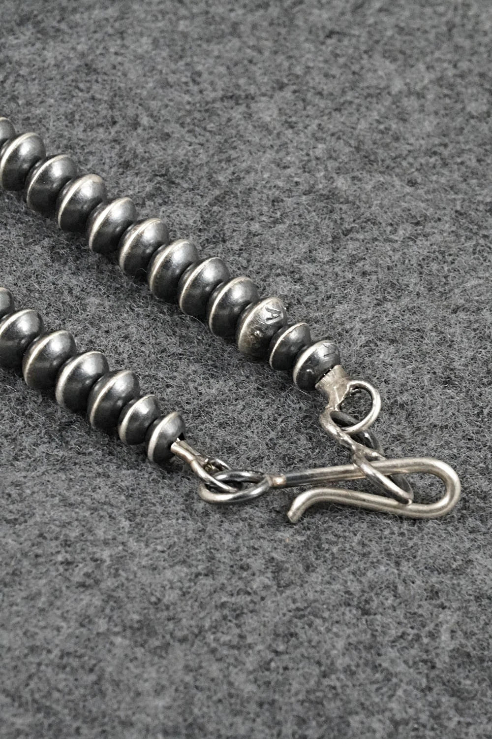 Sterling Silver Navajo Pearl Necklace 26" - Austin Haley