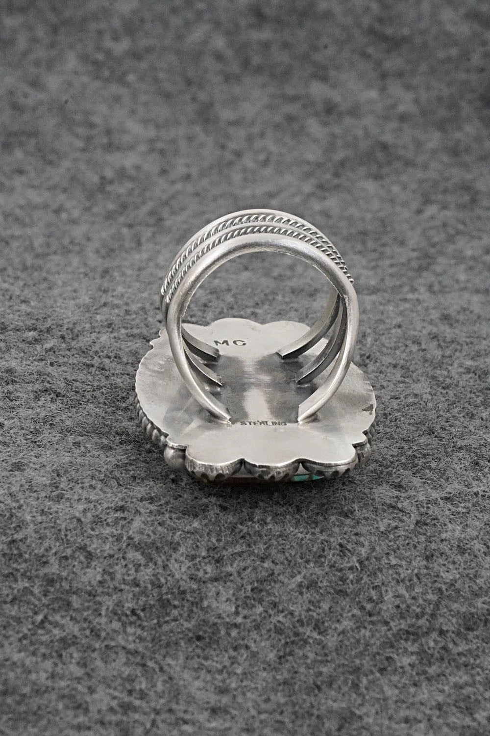 Turquoise & Sterling Silver Ring - Michael Calladitto - Size 7.5