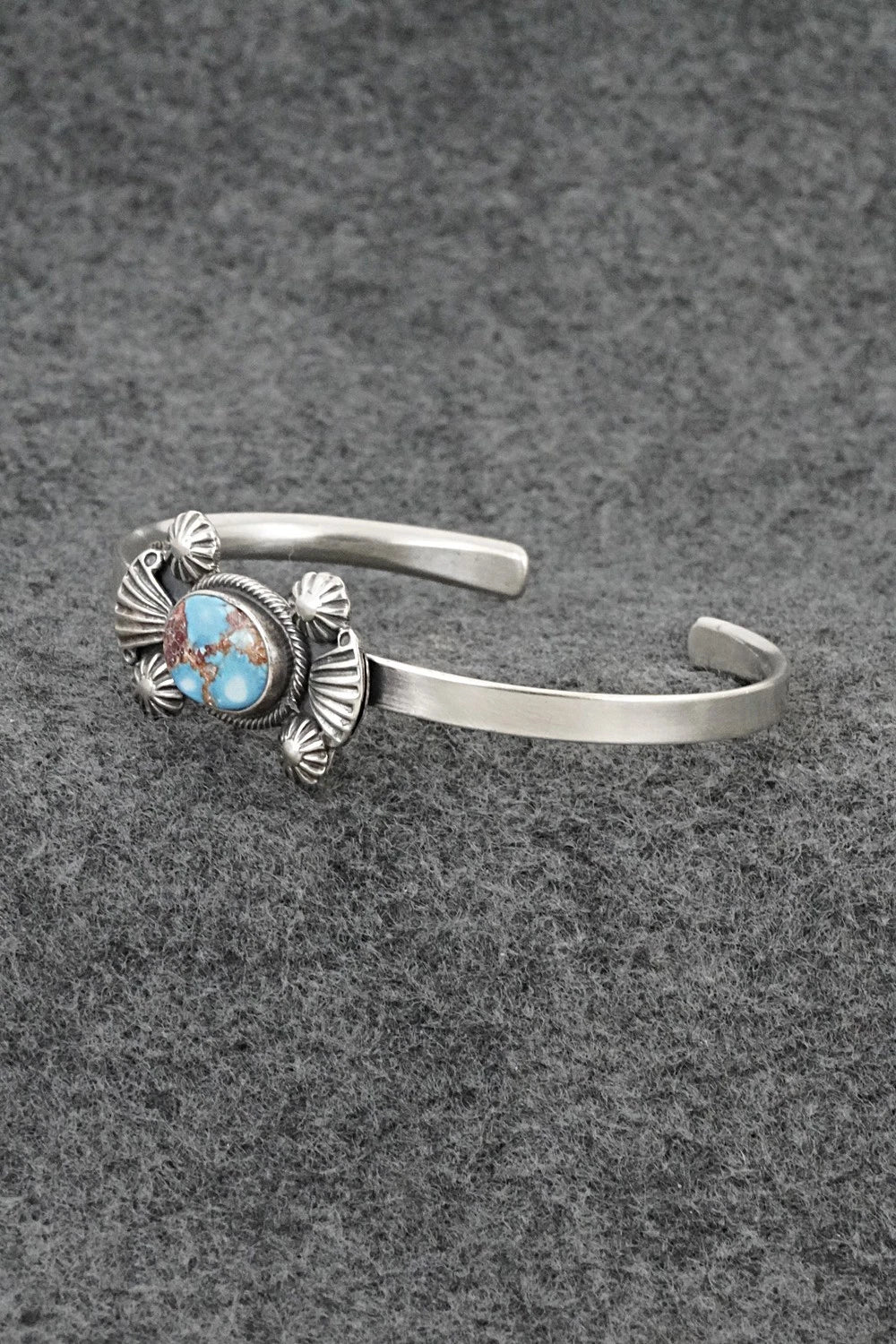 Turquoise & Sterling Silver Bracelet - Genevieve Francisco