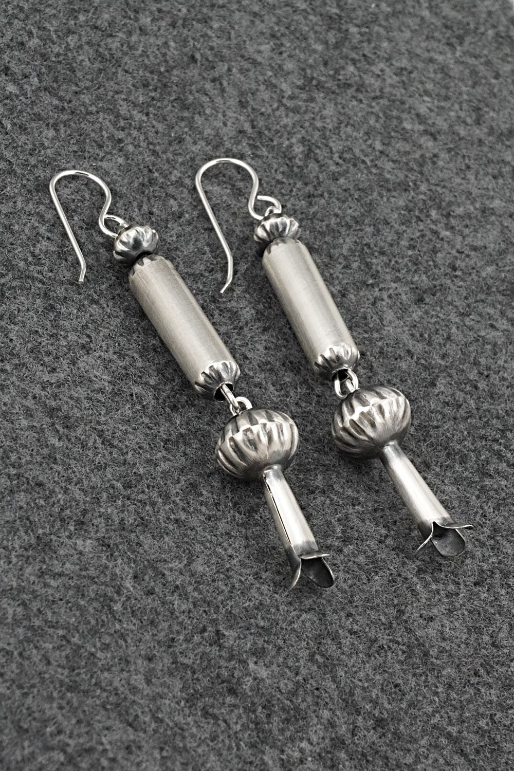 Sterling Silver Navajo Pearl Earrings - Tonisha Haley