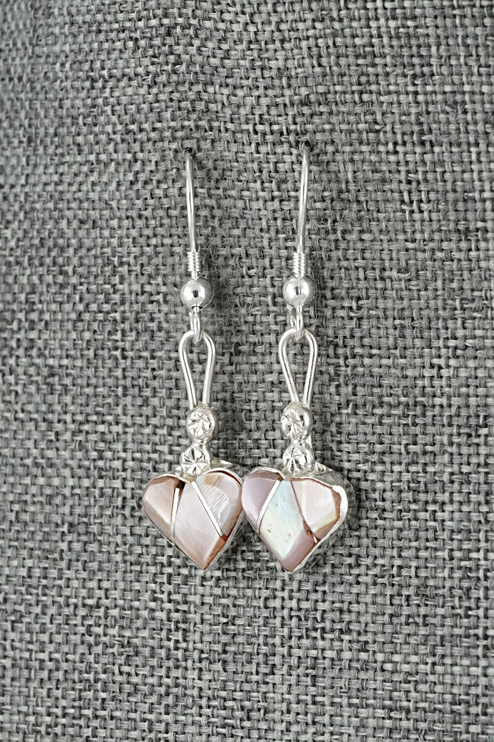 Mother of Pearl Inlay & Sterling Silver Earrings - Ola Eriacho