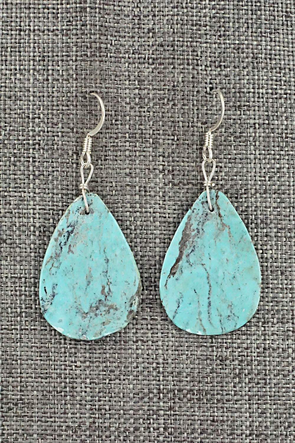 Turquoise & Sterling Silver Earrings - Joe Garcia