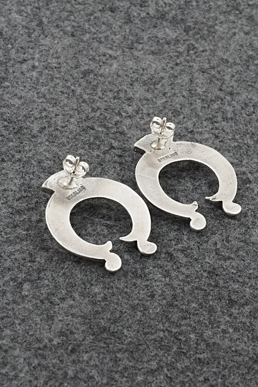 Turquoise & Sterling Silver Earrings - Adrienne Gordon
