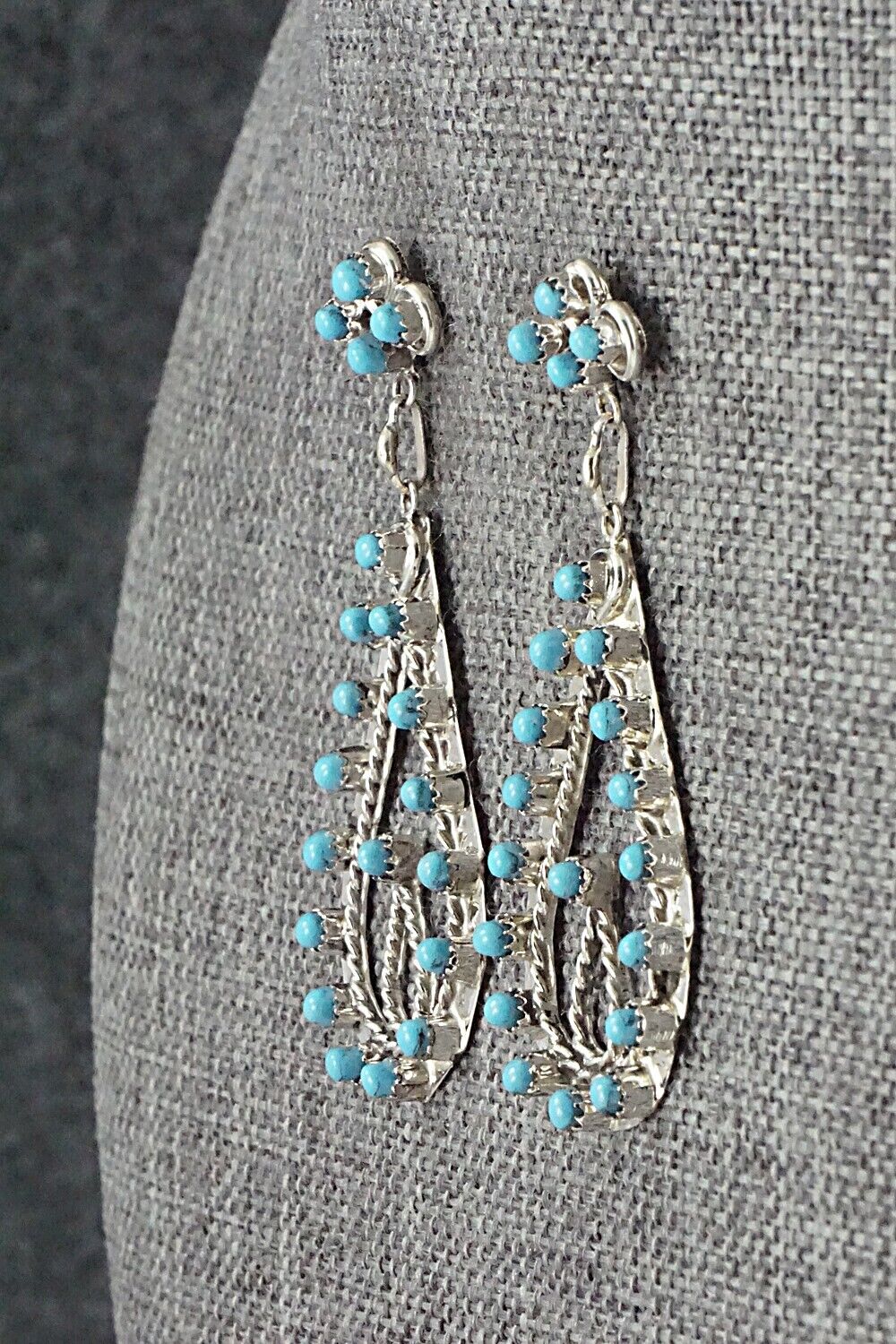 Turquoise & Sterling Silver Earrings - Wayne Johnson