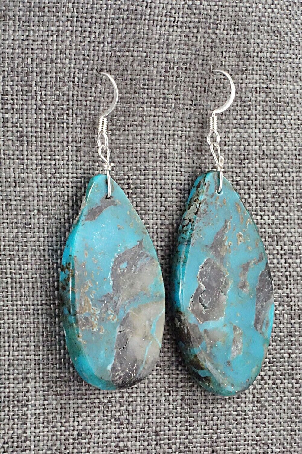 Turquoise & Sterling Silver Earrings - Joe Garcia