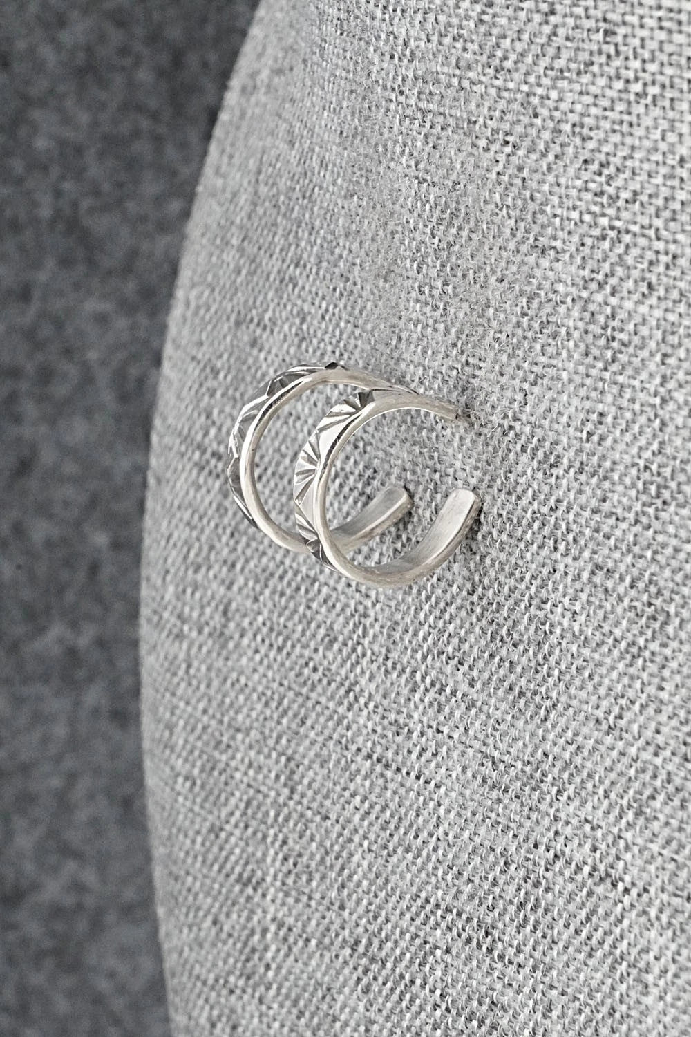 Sterling Silver Hoop Earrings - Elaine Tahe