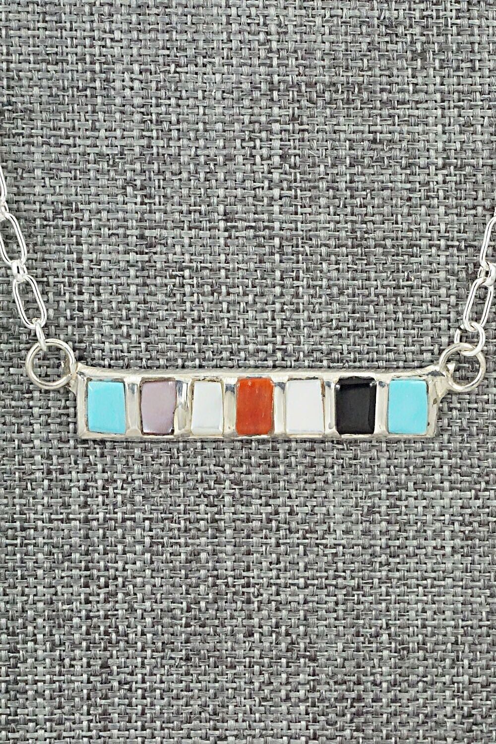 Multi-Stone & Sterling Silver Necklace - Glennetta Luna