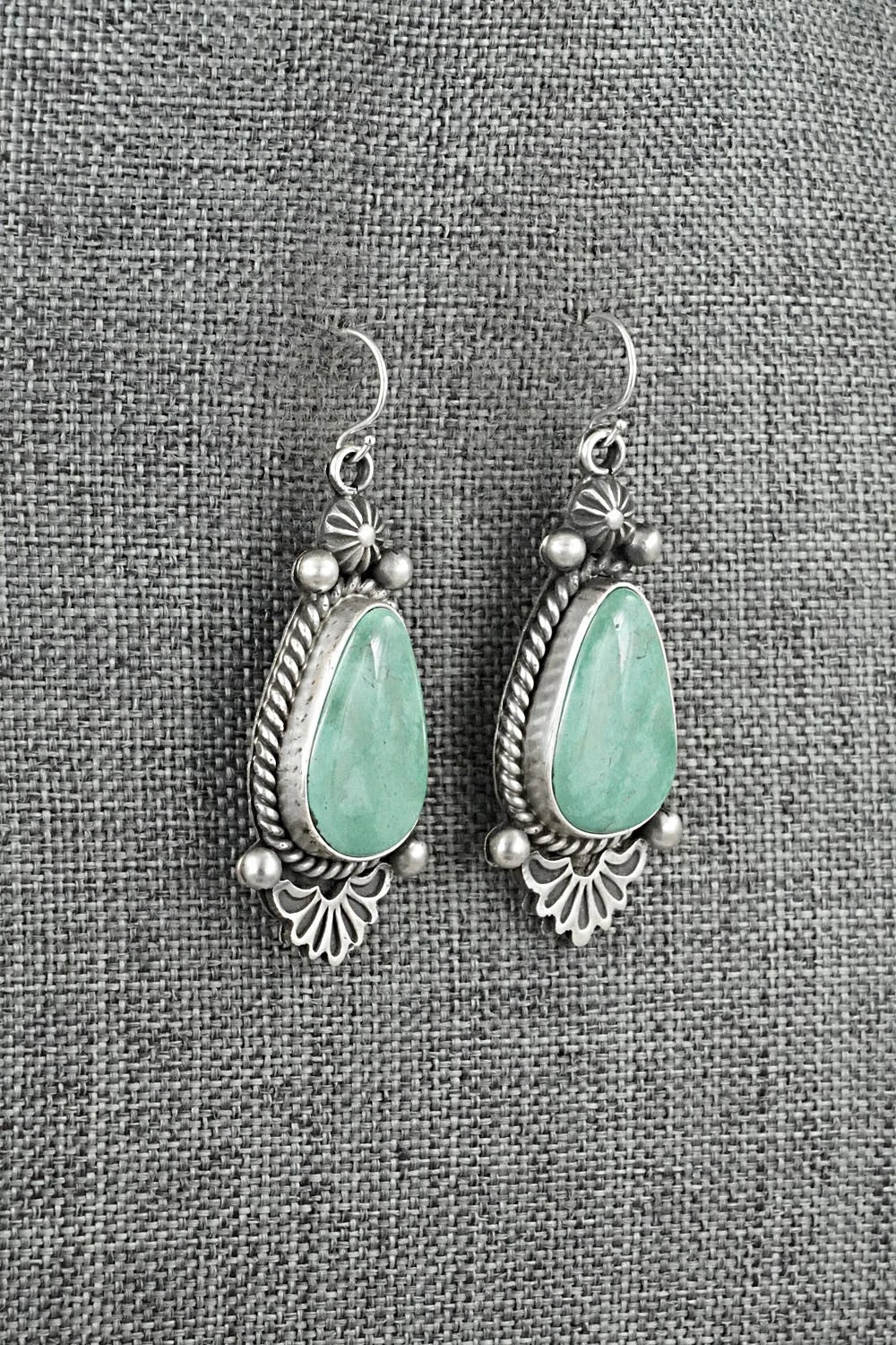 Turquoise & Sterling Silver Earrings - Michael Calladitto