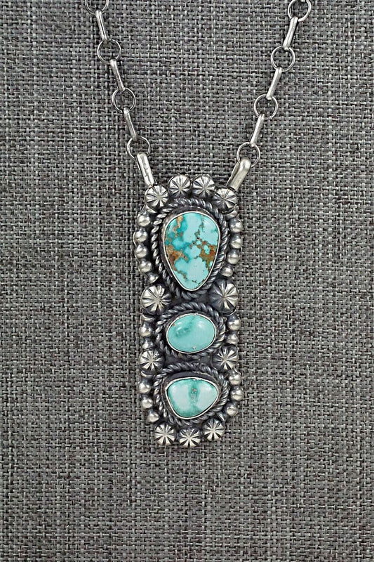 Turquoise & Sterling Silver Necklace - Jeff James