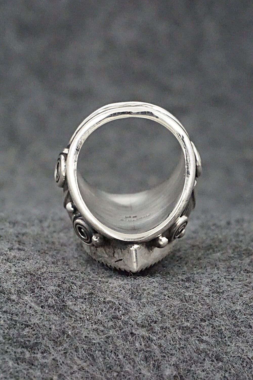 Onyx & Sterling Silver Ring - Darrell Morgan - Size 6.75