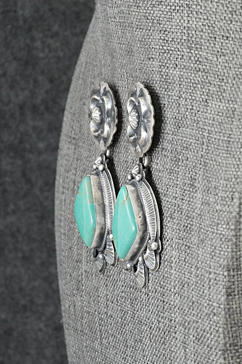 Turquoise & Sterling Silver Earrings - Randy Boyd