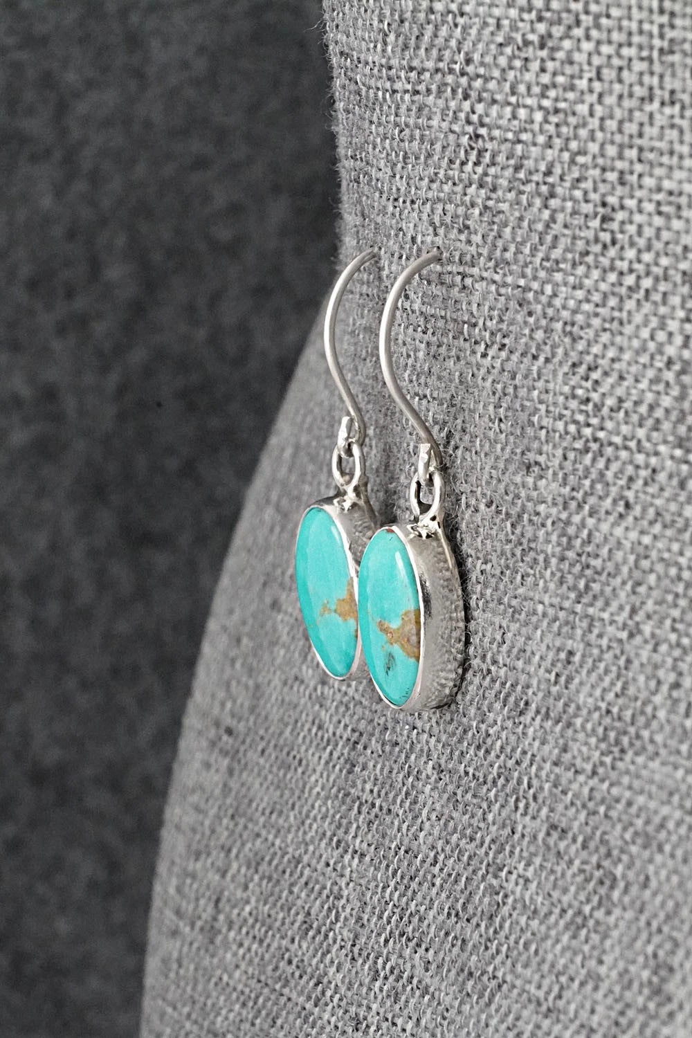 Turquoise & Sterling Silver Earrings - Rosemary Saunders