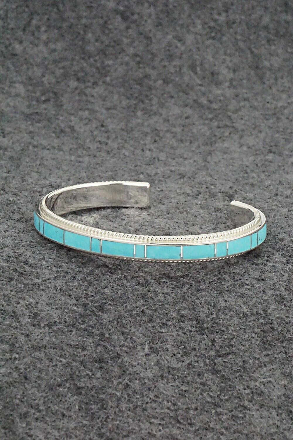 Turquoise & Sterling Silver Bracelet - Ricky Booqua
