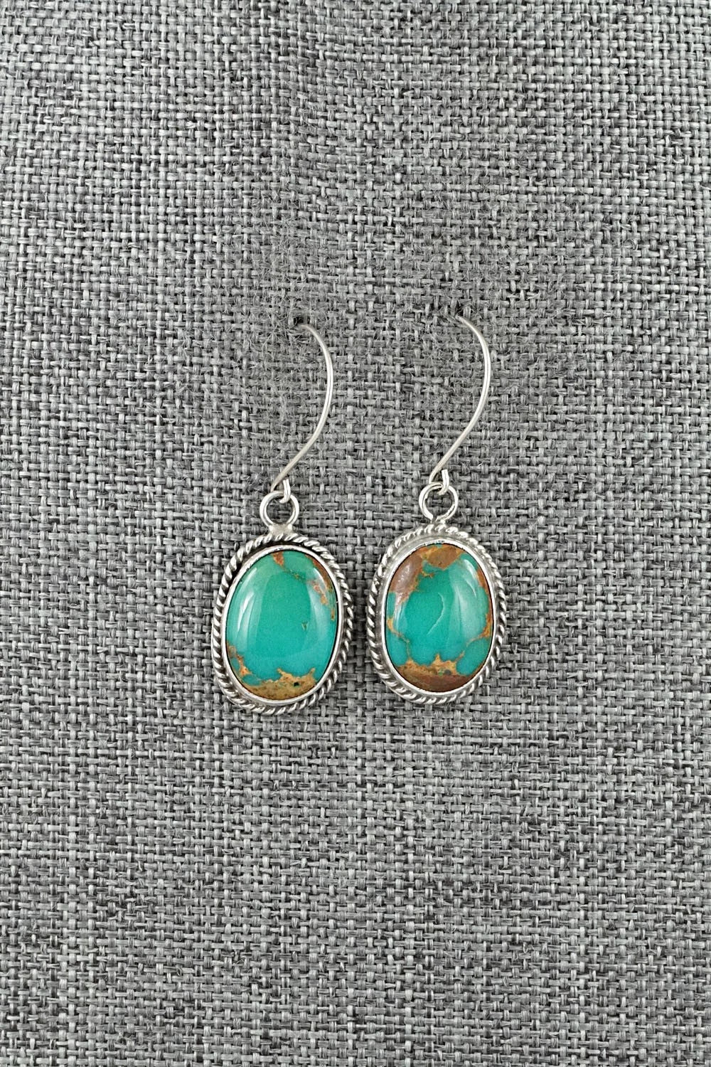 Turquoise & Sterling Silver Earrings - Rosemary Saunders