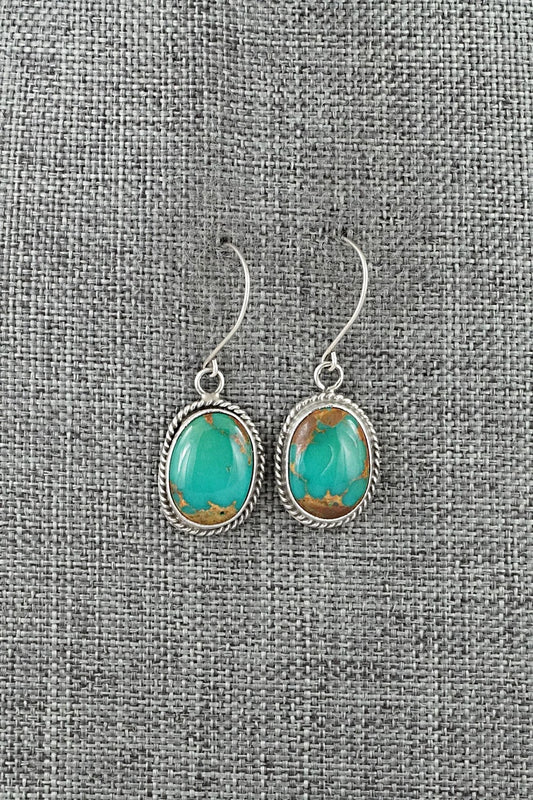Turquoise & Sterling Silver Earrings - Rosemary Saunders