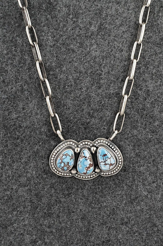 Turquoise & Sterling Silver Necklace - Kathleen Livingston