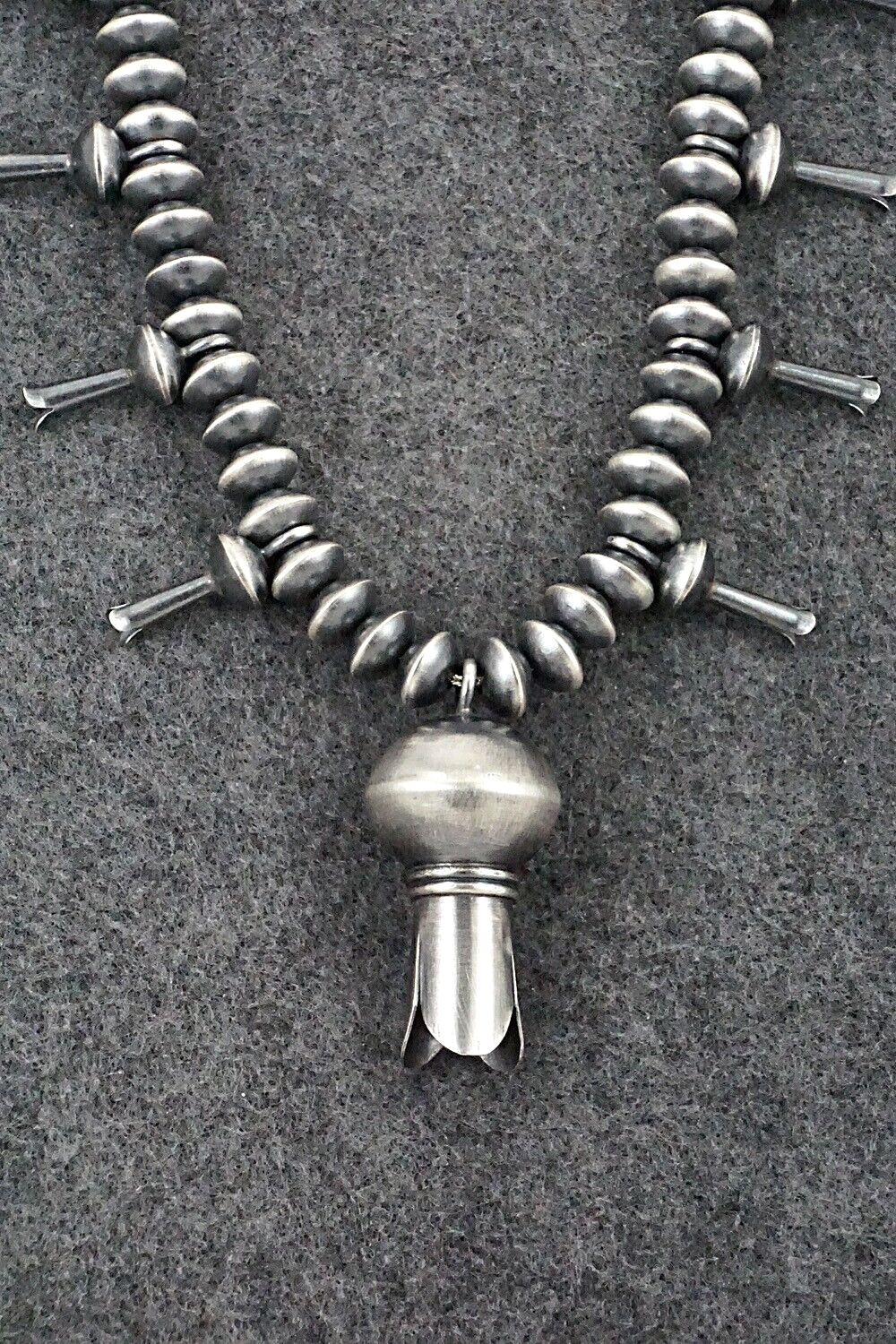 Sterling Silver Navajo Pearl Necklace 22" - Preston Haley