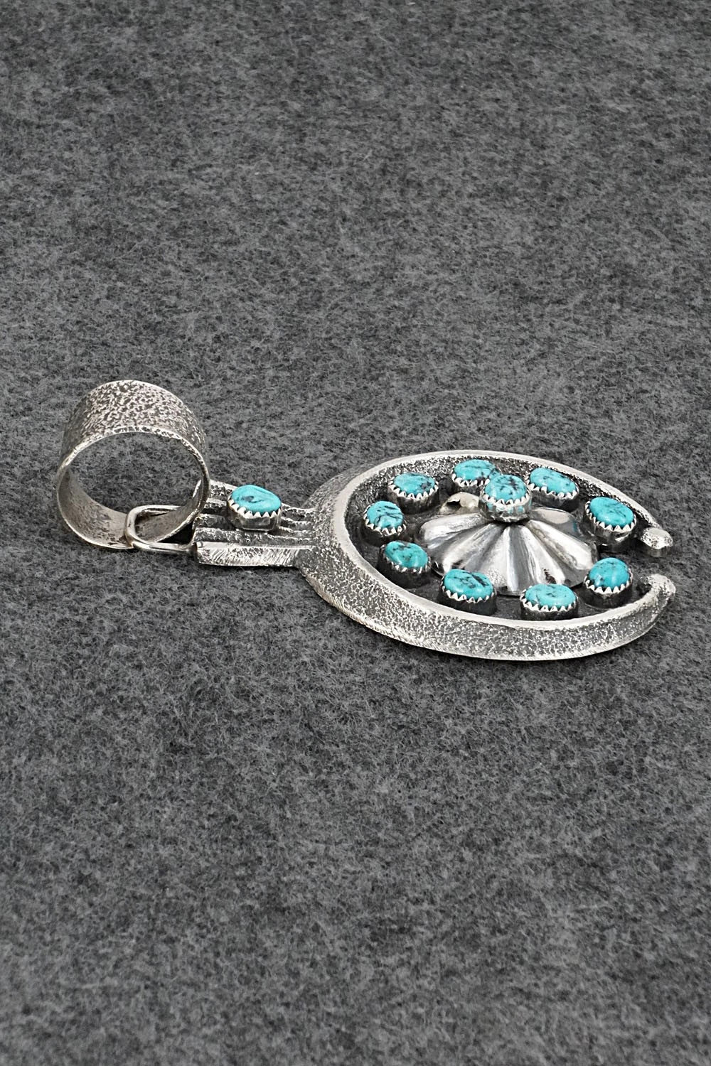 Turquoise & Sterling Silver Pendant - Delbert Arviso