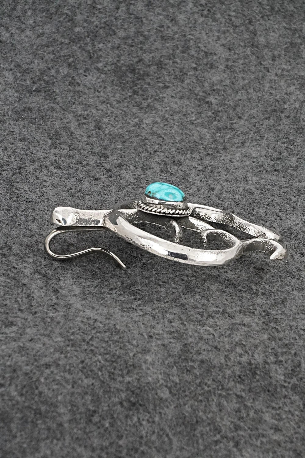 Turquoise & Sterling Silver Pendant - Leonard Maloney