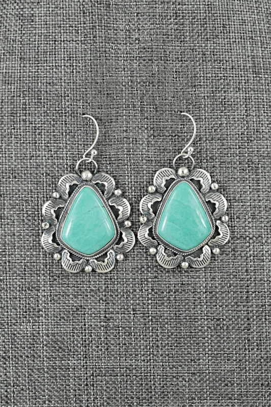 Turquoise & Sterling Silver Earrings - Jackson Hoskie