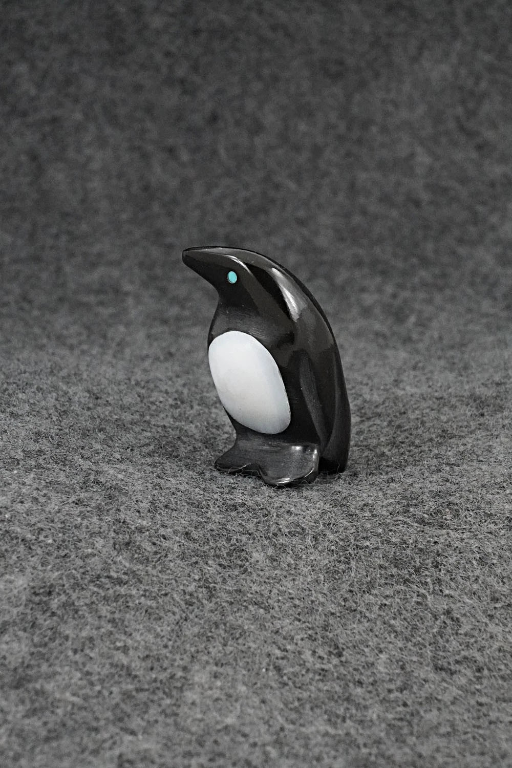 Penguin Zuni Fetish Carving - Calvert Bowannie