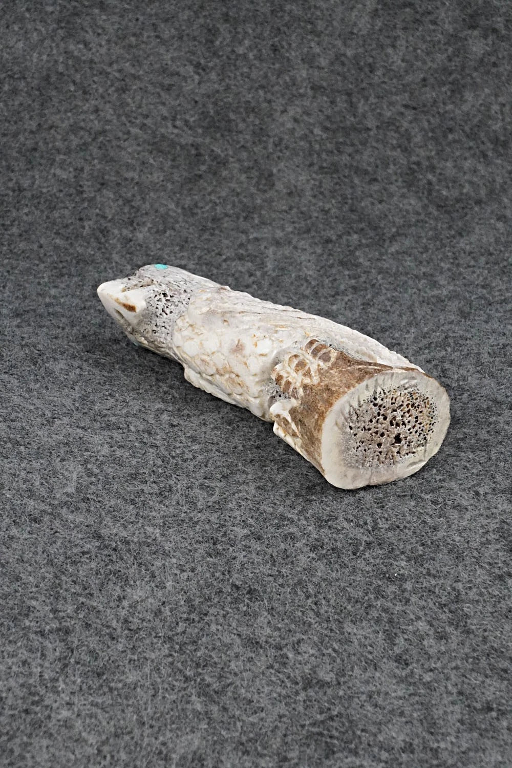 Eagle Zuni Fetish Carving - Garrick Weeka
