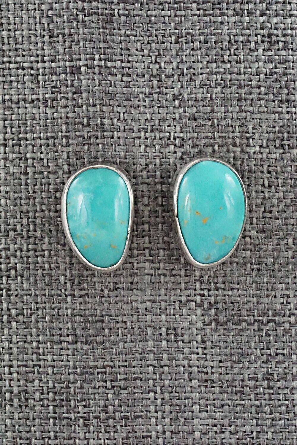 Turquoise & Sterling Silver Earrings - Marco Begaye