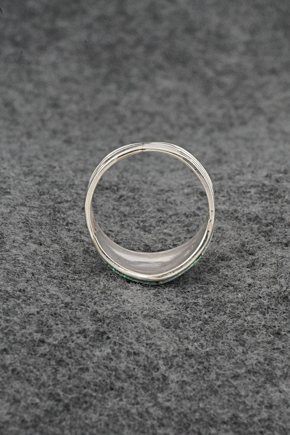 Opalite & Sterling Silver Ring - Andrew Enrico - Size 9