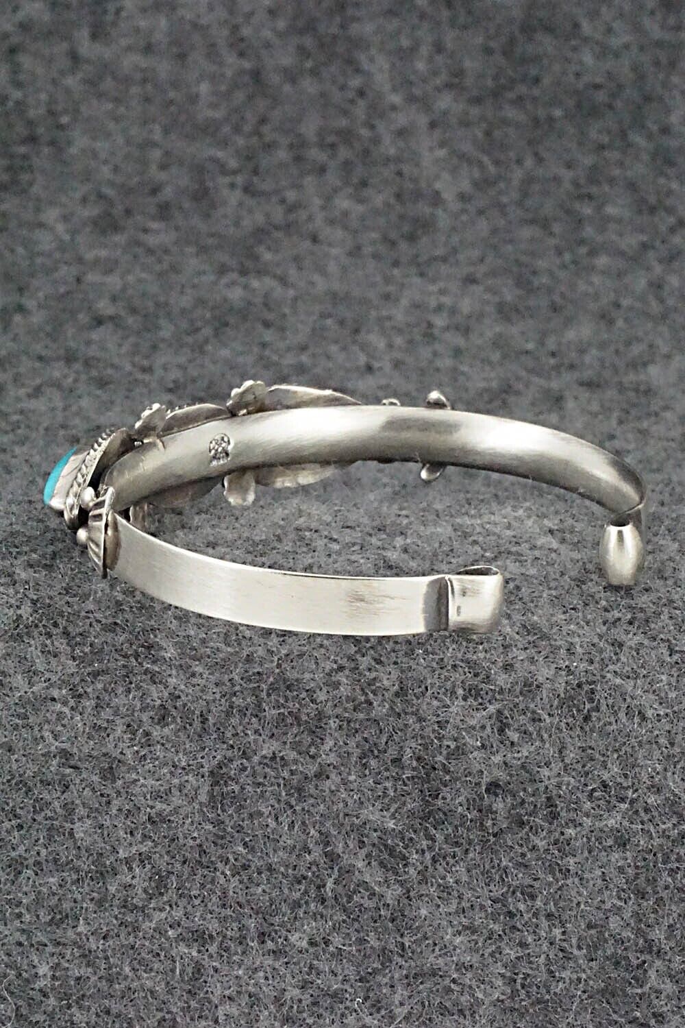 Turquoise, Coral & Sterling Silver Bracelet - Bobby Platero
