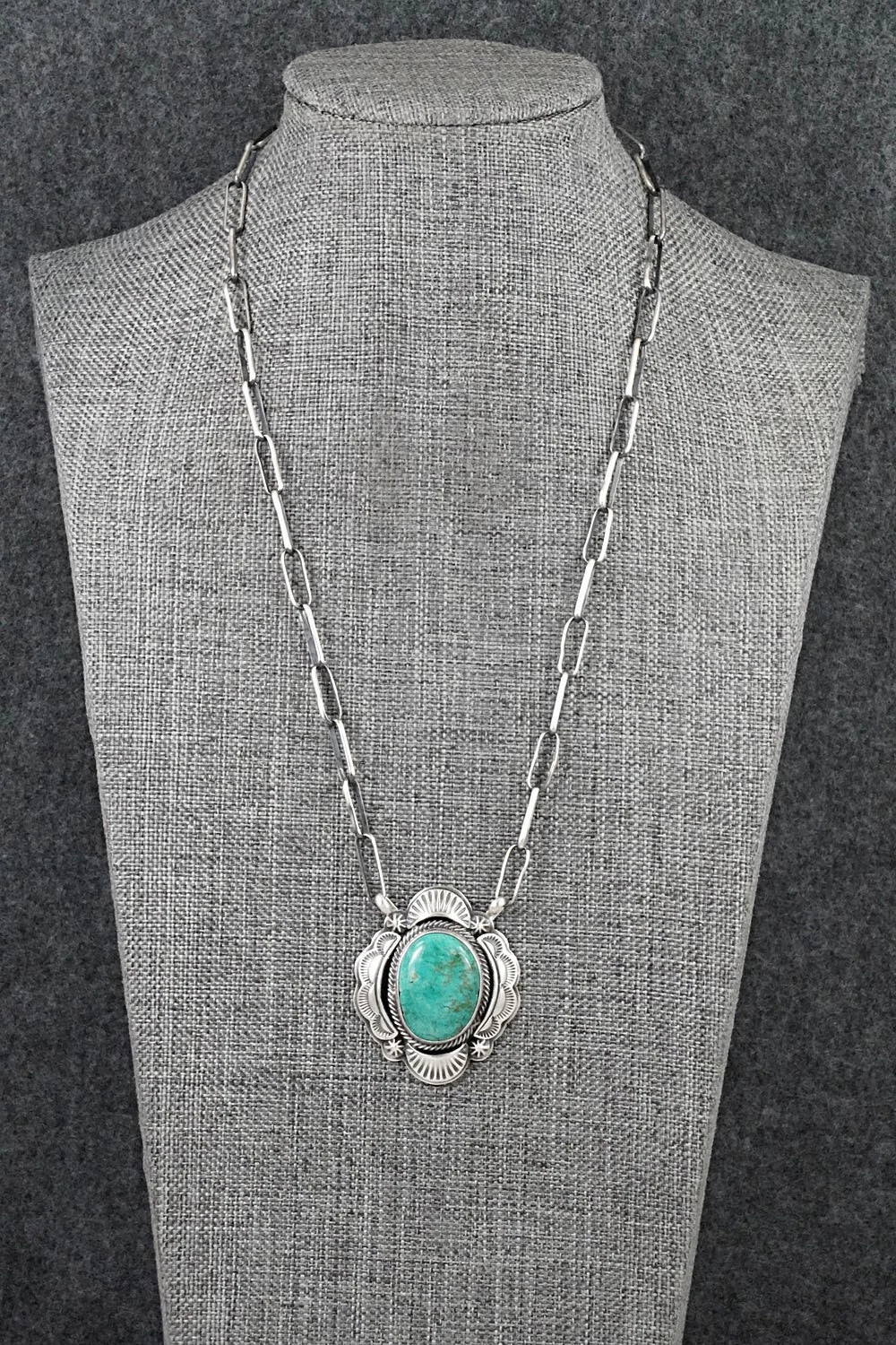Turquoise & Sterling Silver Necklace - Randy Boyd