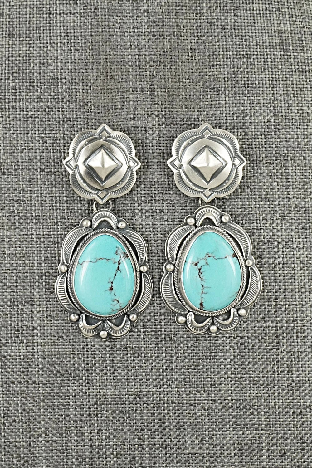 Turquoise & Sterling Silver Earrings - Randy Boyd