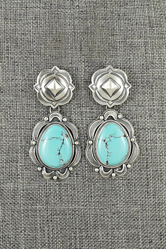 Turquoise & Sterling Silver Earrings - Randy Boyd