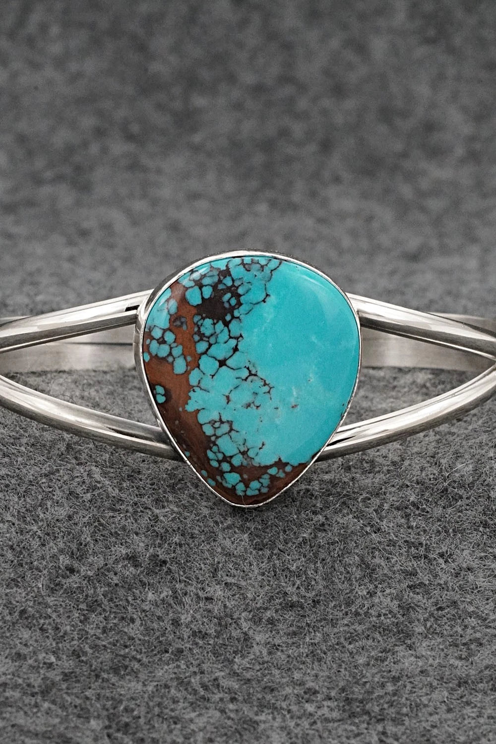 Turquoise & Sterling Silver Bracelet - Eugene Gruber