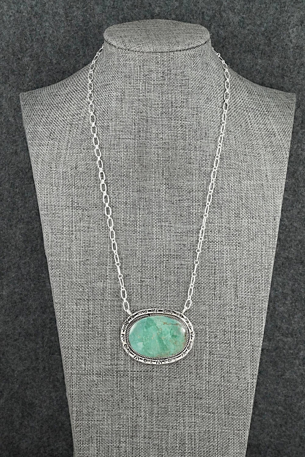 Turquoise & Sterling Silver Necklace - Dorothy Lee