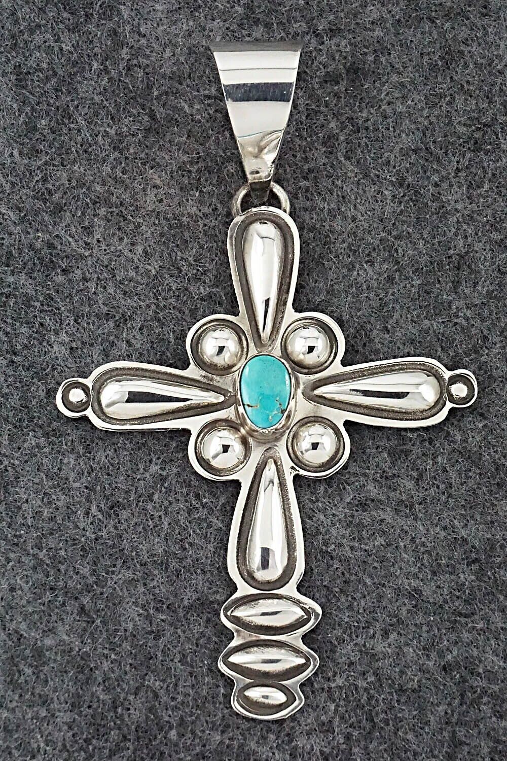 Turquoise & Sterling Silver Pendant - Alex Sanchez – High Lonesome