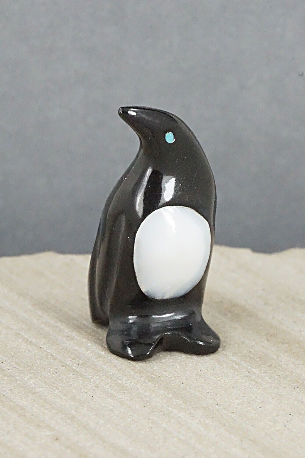 Penguin Zuni Fetish Carving - Calvert Bowannie