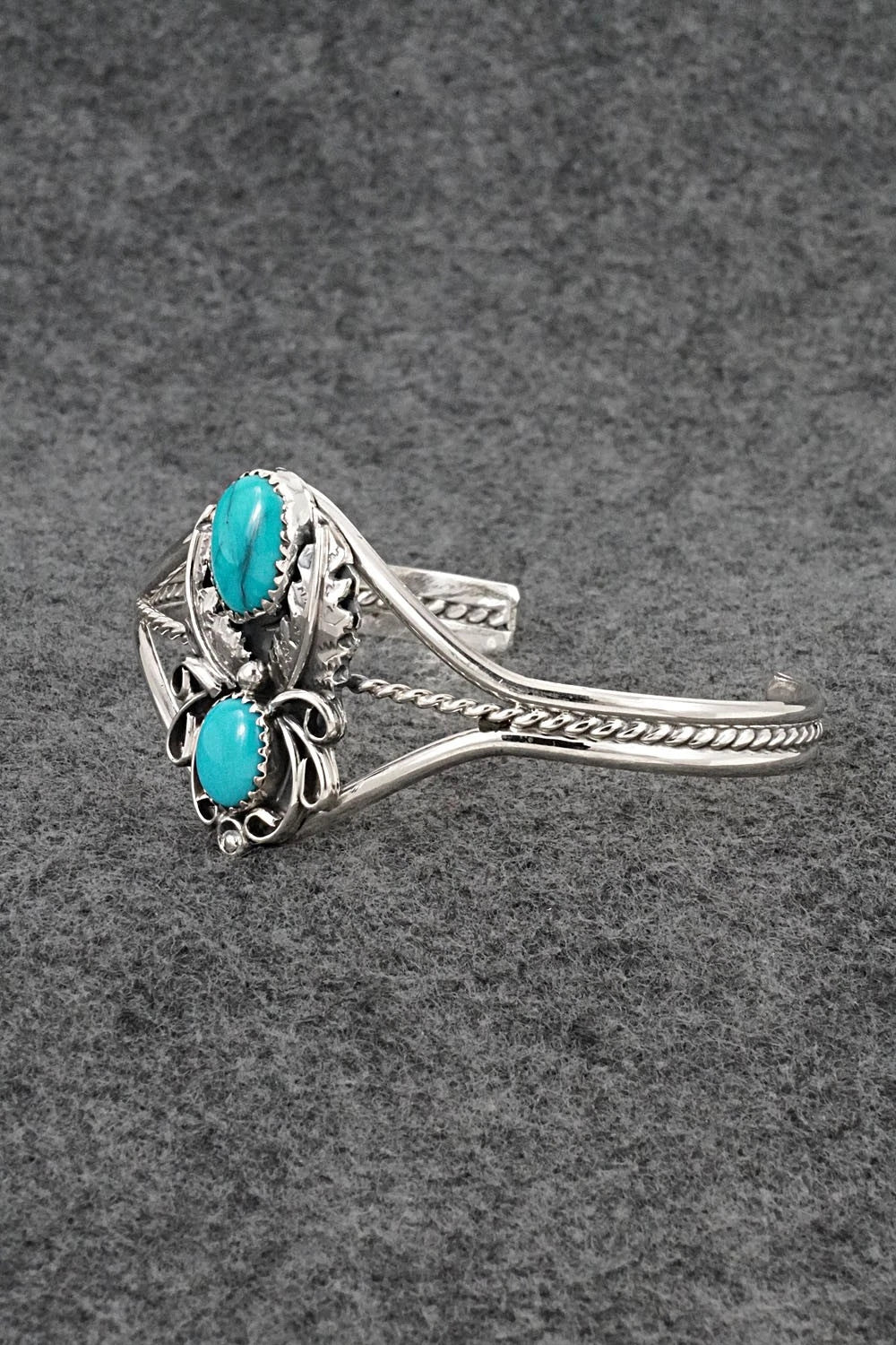 Turquoise & Sterling Silver Bracelet - Harry B. Yazzie
