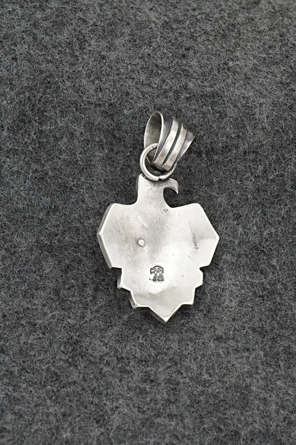 Turquoise & Sterling Silver Pendant - Jerold Joe