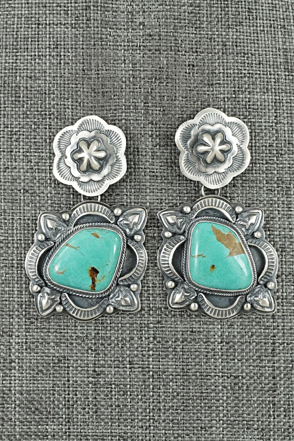 Turquoise & Sterling Silver Earrings - Randy Boyd