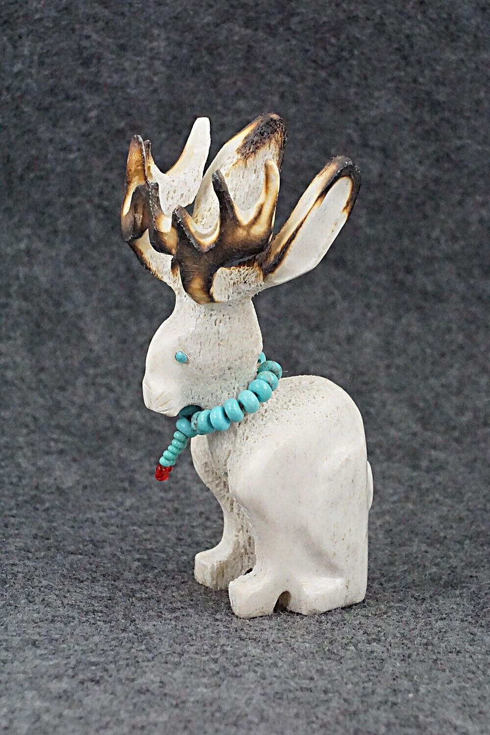 Jackalope Zuni Fetish Carving - Andres Lementino